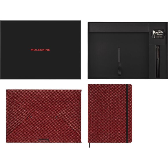 Moleskine Gift Box, Shine Collector's in Metallic Red - Planner, Pen, Envelope - Picture 3 of 8